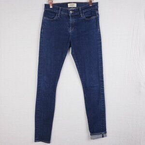 Baldwin Sofia Jeans Mid Rise Skinny Stretch Selvedge in Bliss Dark Wash size 27